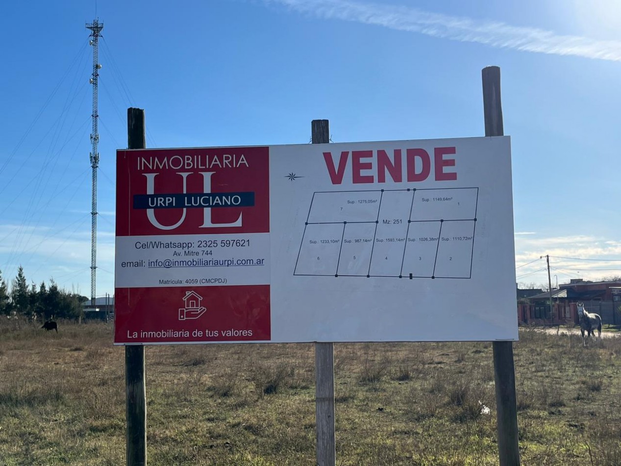 Loteo imperdible sobre Av. Sarmiento y Maipu